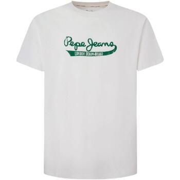 Abbigliamento Uomo T-shirt maniche corte Pepe jeans  Bianco