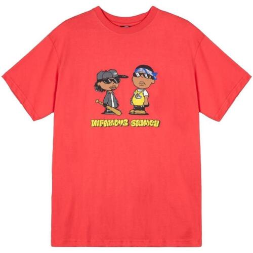 Abbigliamento Uomo T-shirt maniche corte Grimey  Rosso