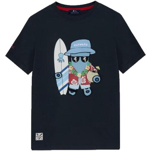 Abbigliamento Bambino T-shirt maniche corte Elpulpo  Blu