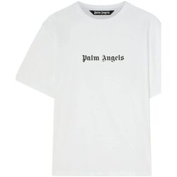 Abbigliamento Uomo T-shirt maniche corte Palm Angels LOGO SLIM TEE Bianco