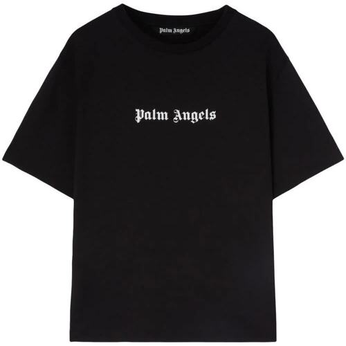 Abbigliamento Uomo T-shirt maniche corte Palm Angels LOGO SLIM TEE Nero
