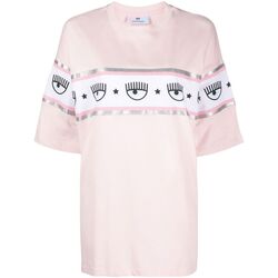 Abbigliamento Donna T-shirt maniche corte Chiara Ferragni 640 MAXILOGOMANIA Rosa