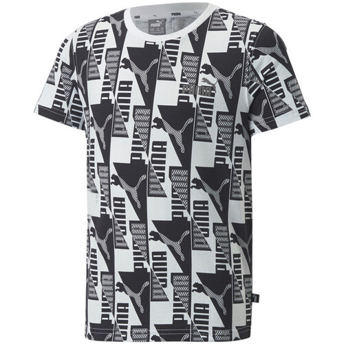 Abbigliamento Bambino T-shirt & Polo Puma 670095-02 Nero