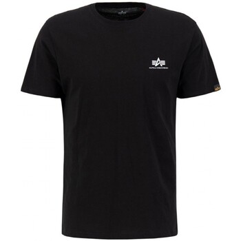 Abbigliamento Uomo T-shirt & Polo Alpha Basic T Small Logo Nero