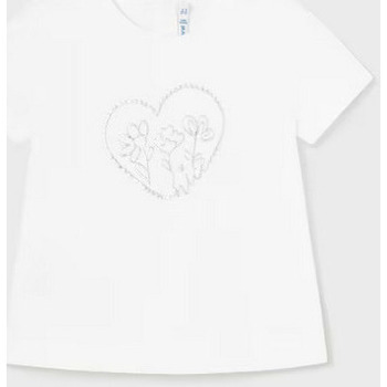 Abbigliamento Bambina T-shirt maniche corte Mayoral ATRMPN-44037 Bianco