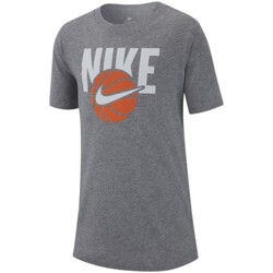 Abbigliamento Bambino T-shirt maniche corte Nike AR5266 Grigio