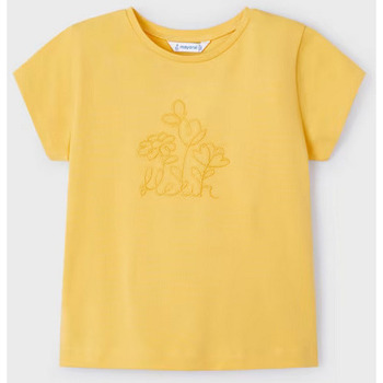 Abbigliamento Bambina T-shirt maniche corte Mayoral ATRMPN-44045 Giallo