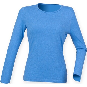 Abbigliamento Donna T-shirts a maniche lunghe Sf Feel Good Blu