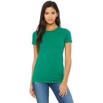 Abbigliamento Donna T-shirts a maniche lunghe Bella + Canvas The Favourite Verde
