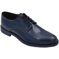 Image of Scarpe Malu Shoes Scarpe uomo francesina inglese vera pelle lucida blu made in it