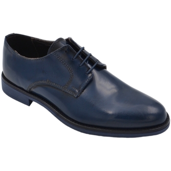 Image of Scarpe Malu Shoes Scarpe Scarpe uomo francesina inglese vera pelle lucida blu made in it