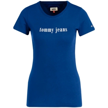 Abbigliamento Donna T-shirt maniche corte Tommy Jeans Slim Essential Blu