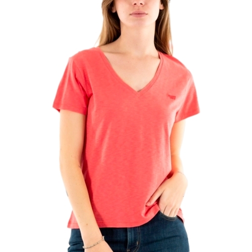 Abbigliamento Donna T-shirt maniche corte Superdry Classic V Rosa