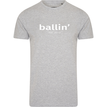 Abbigliamento Uomo T-shirt maniche corte Ballin Est. 2013 Tapered Fit Shirt Grigio