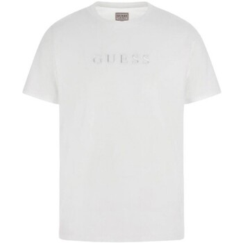 Abbigliamento Uomo T-shirt maniche corte Guess M2BP47 K7HD0 Bianco
