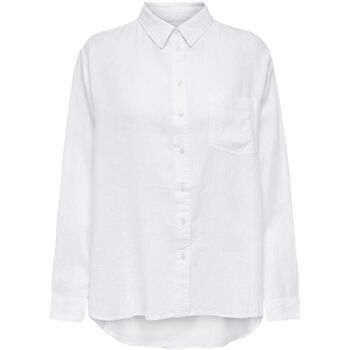Image of Camicia Only 15259585 TOKYO LINEN SHIRT-BRIGHT WHITE