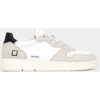 Scarpe Uomo Sneakers Date M997-CR-VC-WB - COURT VINTAGE-WHITE BLACK Bianco