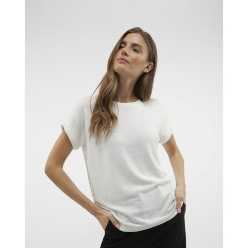 Abbigliamento Donna T-shirt & Polo Vero Moda 10291353 BRIANNA Bianco