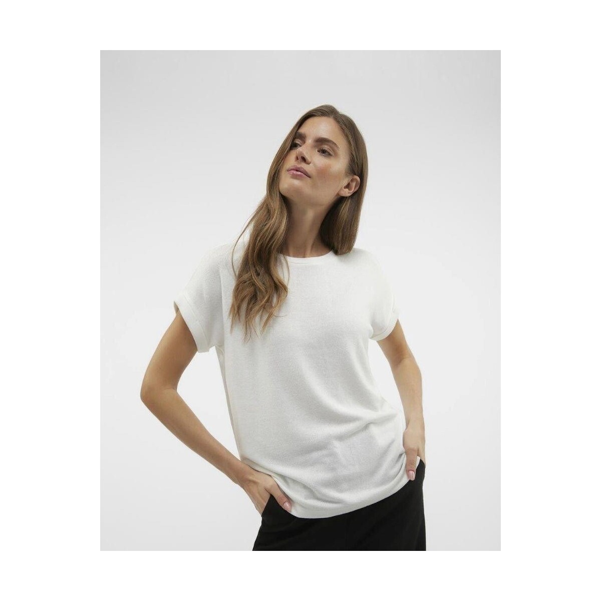 Abbigliamento Donna T-shirt & Polo Vero Moda 10291353 BRIANNA Bianco