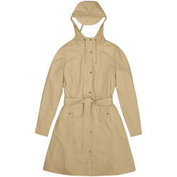 Abbigliamento Donna Giacche Rains Giubbino Donna Curve W Jacket W3 18130 24 Sand Beige Beige