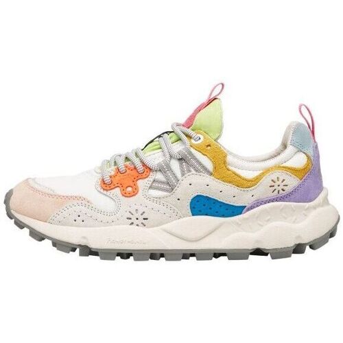 Scarpe Donna Sneakers Flower Mountain YAMANO 3 - 2017817 01-1N04 WHITE-PINK multicolore