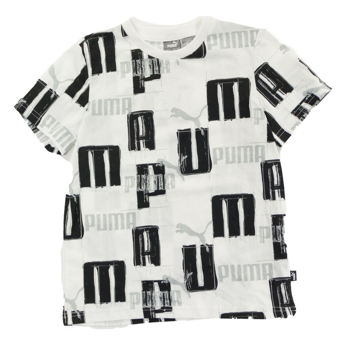 Abbigliamento Bambino T-shirt & Polo Puma T-SHIRT CON STAMPA ALL-OVER RAGAZZO Bianco