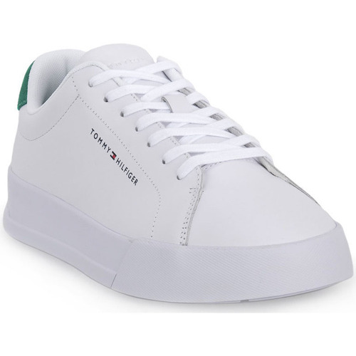 Scarpe Uomo Sneakers Tommy Hilfiger OK4 COURT LEATHER Bianco