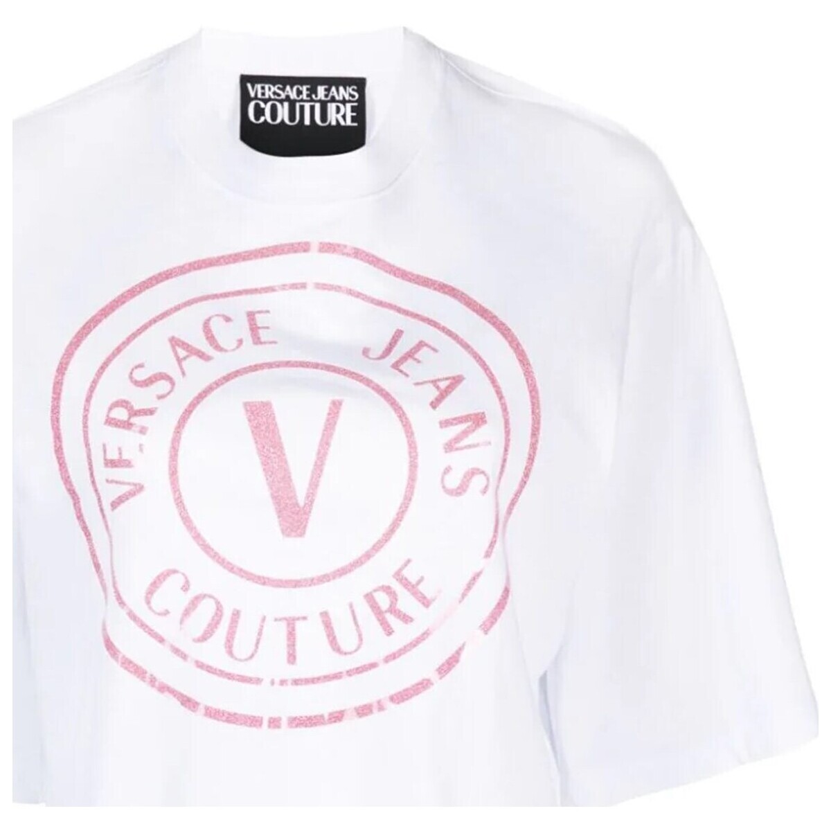 Abbigliamento Donna Polo maniche lunghe Versace Jeans Couture 76HAHG05-CJ00G Bianco