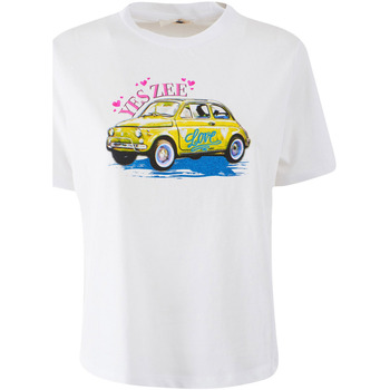 Abbigliamento Donna T-shirt & Polo Yes Zee T265 S100 Bianco