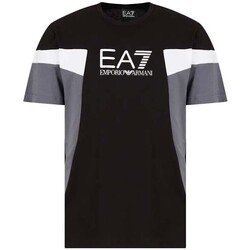 Abbigliamento Uomo T-shirt maniche corte Emporio Armani EA7 T-Shirt Uomo Train Summer Block Nero