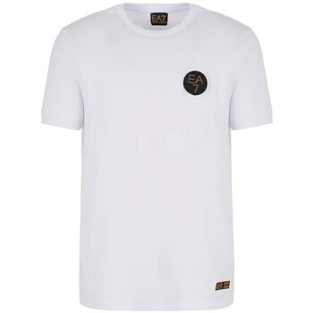 Abbigliamento Uomo T-shirt maniche corte Emporio Armani EA7 T-Shirt Uomo Train Soccer 20TH Bianco