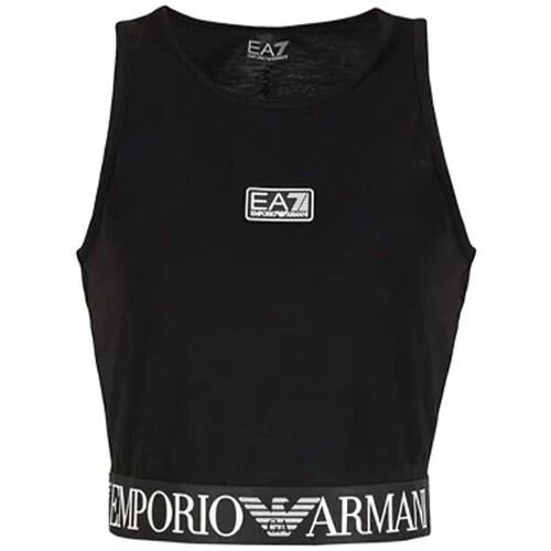 Abbigliamento Donna Top / T-shirt senza maniche Emporio Armani EA7 Top Donna Dynamic Athlete Natural Ventus Nero