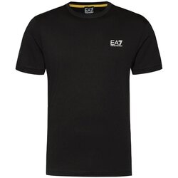 Abbigliamento Uomo T-shirt maniche corte Emporio Armani EA7 T-shirt Uomo Train Logo Series Nero
