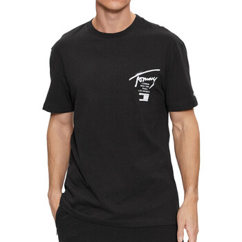 Abbigliamento Uomo T-shirt & Polo Tommy Hilfiger DM0DM17716 Nero
