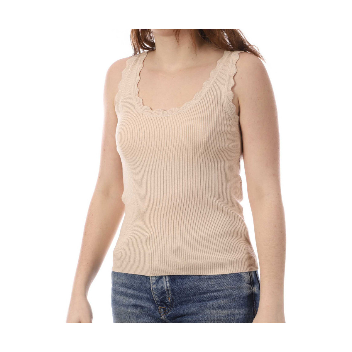 Abbigliamento Donna Top / T-shirt senza maniche JDY 15304512 Beige