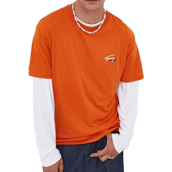Abbigliamento Uomo T-shirt & Polo Tommy Hilfiger DM0DM17714 Arancio