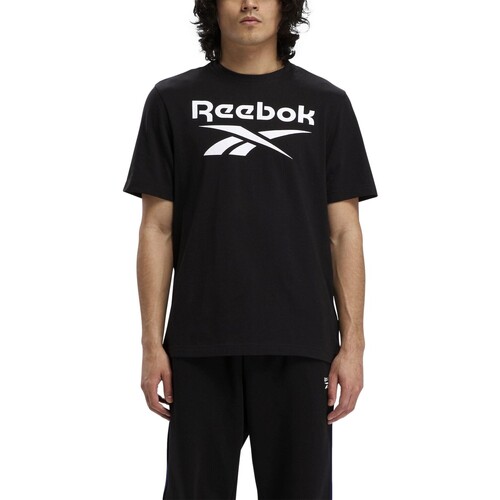 Abbigliamento Uomo T-shirt maniche corte Reebok Sport CAMISETA HOMBRE  LOGO 100070405 Nero