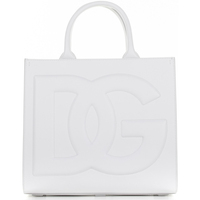 Borse Donna Tote bag / Borsa shopping D&G Shopping bag piccola Daily bianca in pelle Bianco