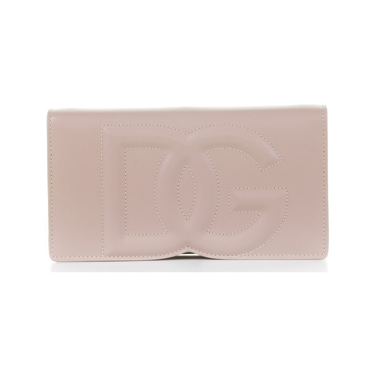 Borse Donna Tracolle D&G Phone bag in pelle con logo Rosa
