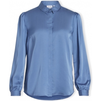 Abbigliamento Donna Top / Blusa Vila Noos Shirt Ellette Satin - Coronet Blue Blu