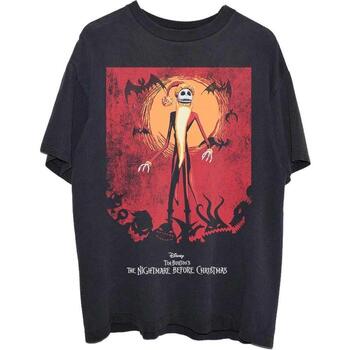Abbigliamento T-shirts a maniche lunghe Nightmare Before Christmas RO4669 Nero