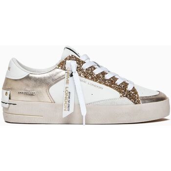 Scarpe Donna Sneakers Crime London SK8 DELUXE 27107-PP6 WHITE GOLD Bianco