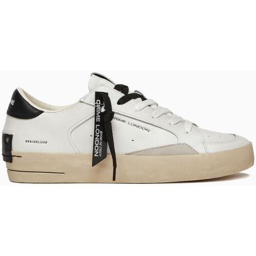 Scarpe Uomo Sneakers Crime London SK8 DELUXE 17100-PP6 WHITE Bianco