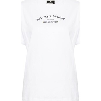 Abbigliamento Donna T-shirt maniche corte Elisabetta Franchi ma02341e2-270 Bianco
