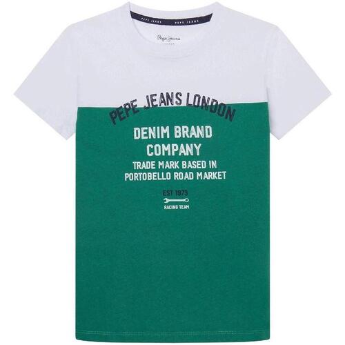 Abbigliamento Bambino T-shirt maniche corte Pepe jeans  Verde