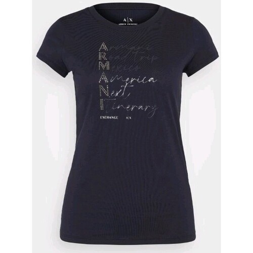 Abbigliamento Donna Top / T-shirt senza maniche EAX 3DYT05 YJ3RZ Blu