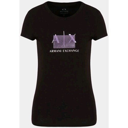 Abbigliamento Donna Top / T-shirt senza maniche EAX 3DYT51 YJETZ Nero