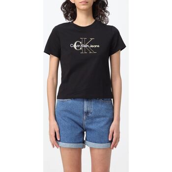 Abbigliamento Donna T-shirt & Polo Calvin Klein Jeans J20J222639 BEH Nero