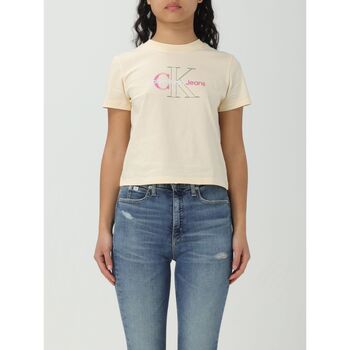 Abbigliamento Donna T-shirt & Polo Calvin Klein Jeans J20J222639 ZCY Beige