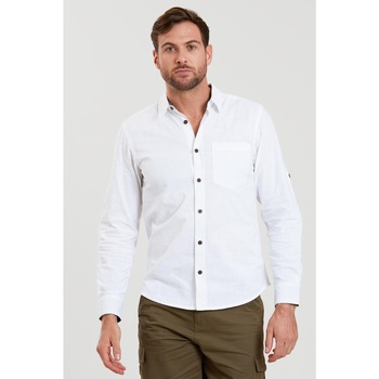 Abbigliamento Uomo Camicie maniche lunghe Mountain Warehouse Coconut Bianco
